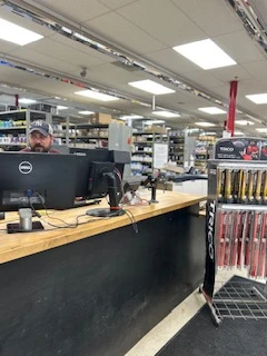 Counter at the United Auto Supply store in Oneida.