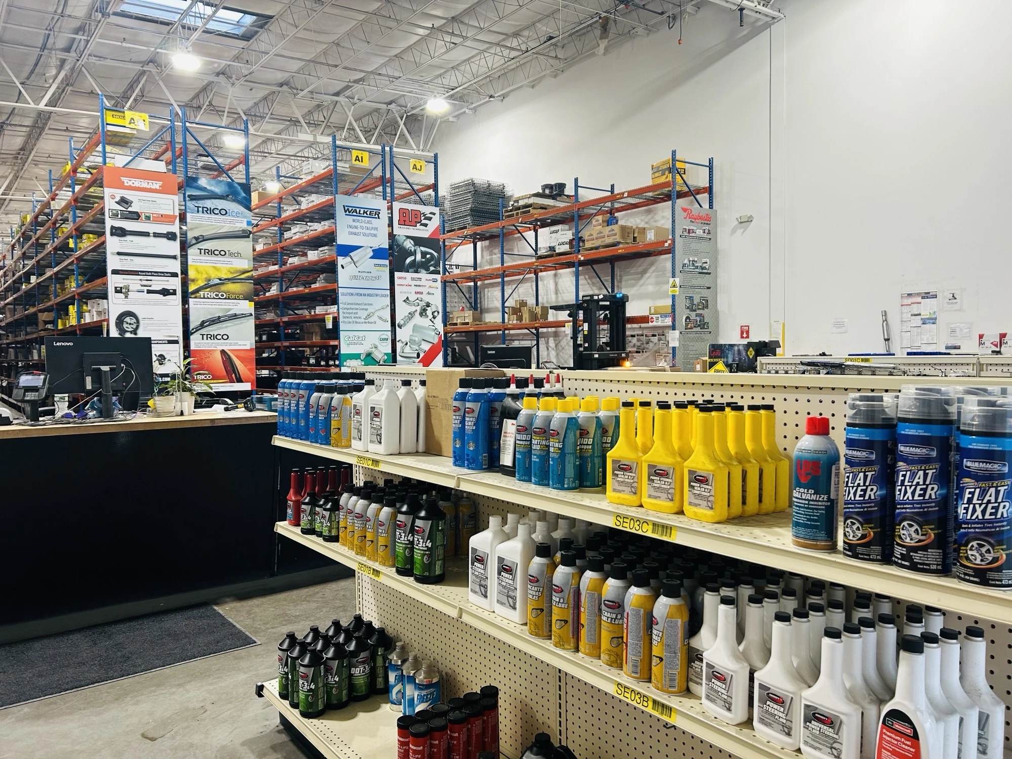 Sales floor of the United Auto Supply distribution center in Tonawanda.