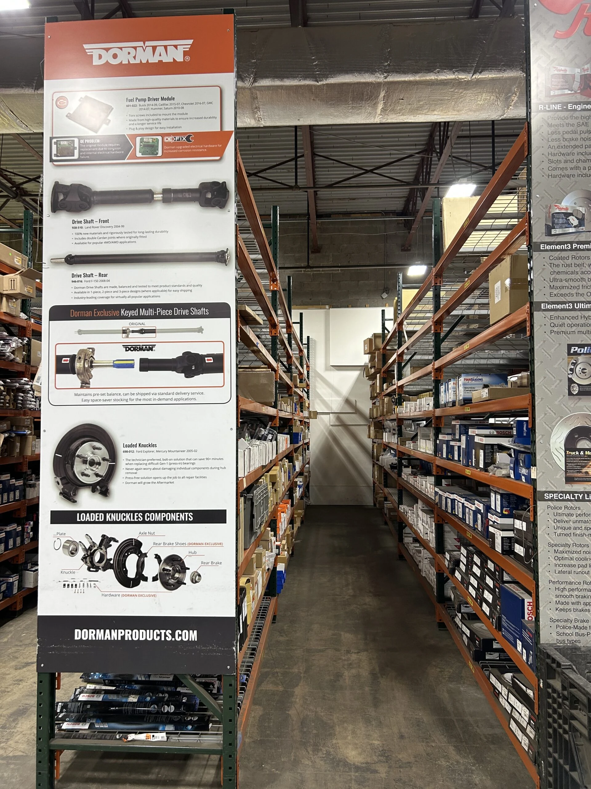 Inventory of auto part distributor United Auto Supply in Moon Township.
