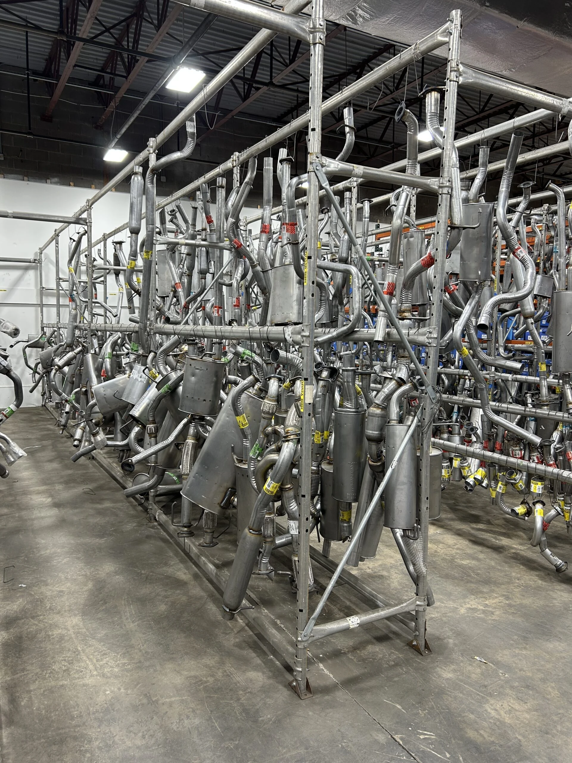 Exhaust Inventory of auto part distributor United Auto Supply in Moon Township.
