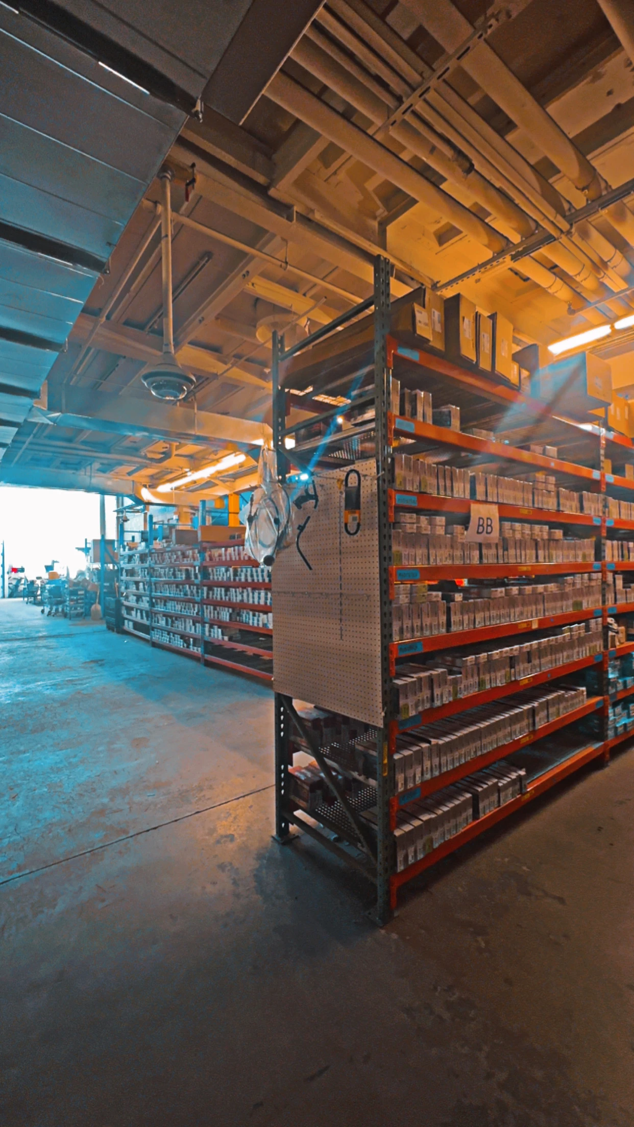 Racks of auto parts and auto related product stocked at the United Auto Supply store in Hicksville.