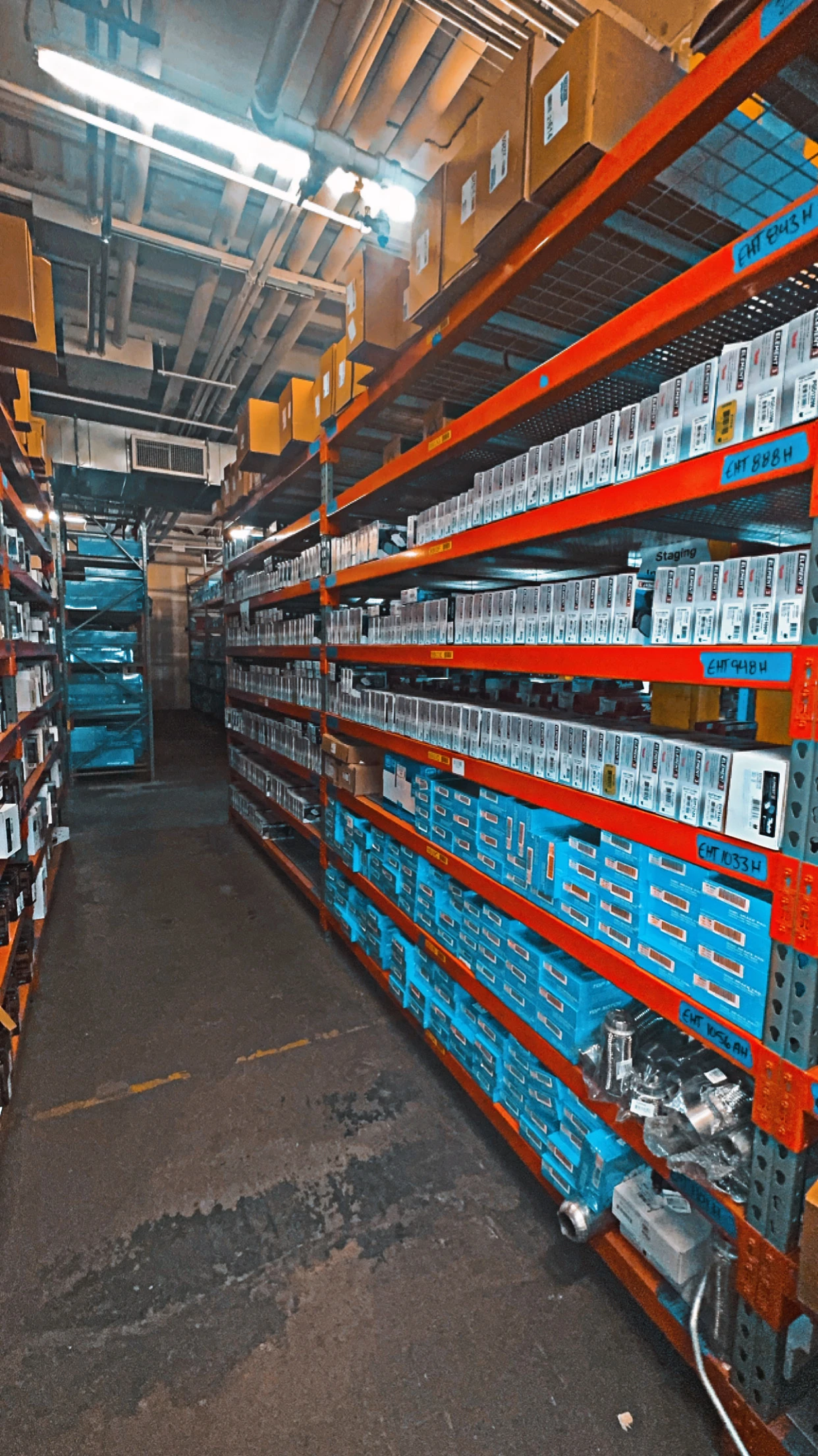 Racks of auto parts and auto related product stocked at the United Auto Supply store in Hicksville.
