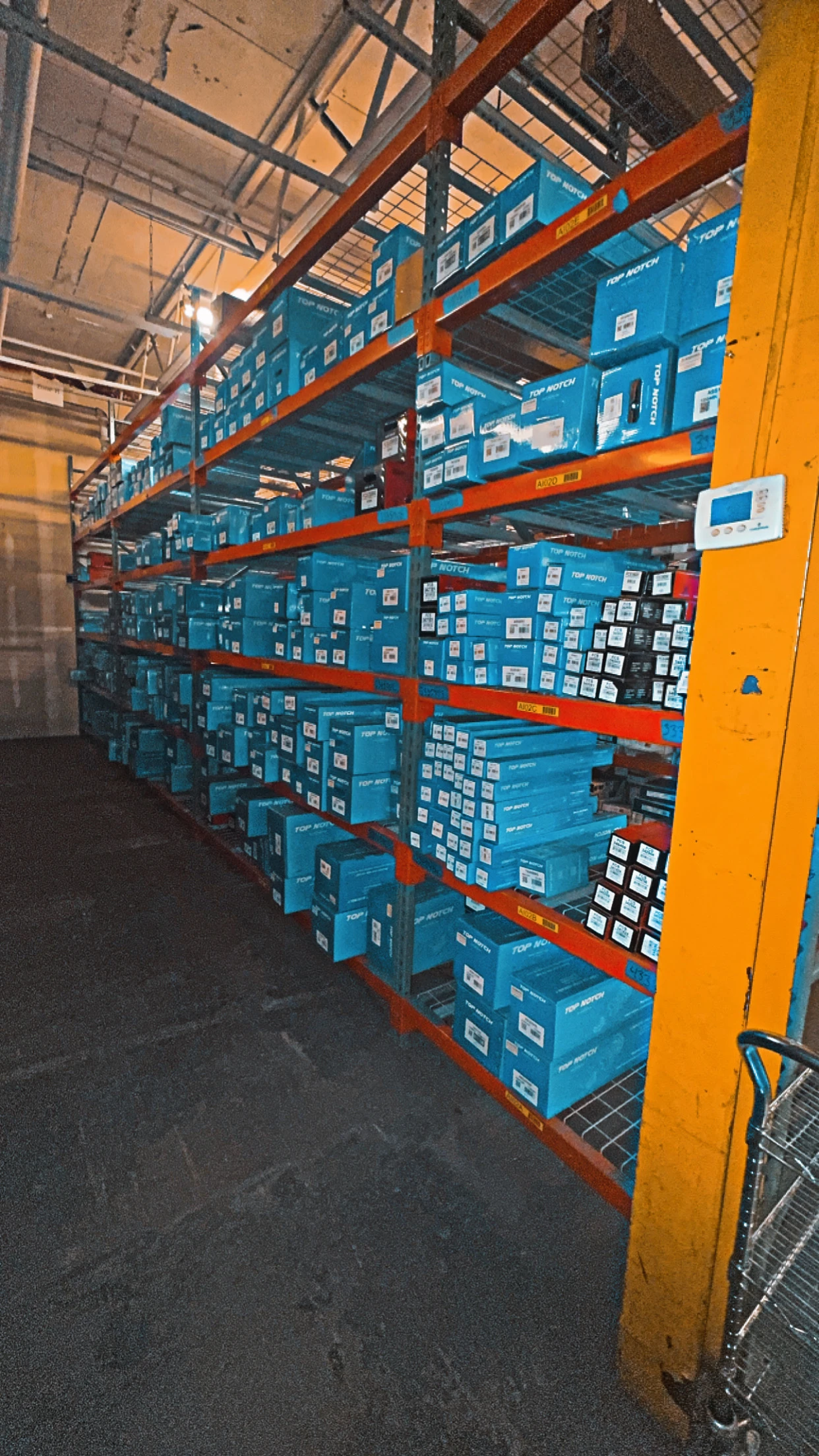 Racks of auto parts and auto related product stocked at the United Auto Supply store in Hicksville.