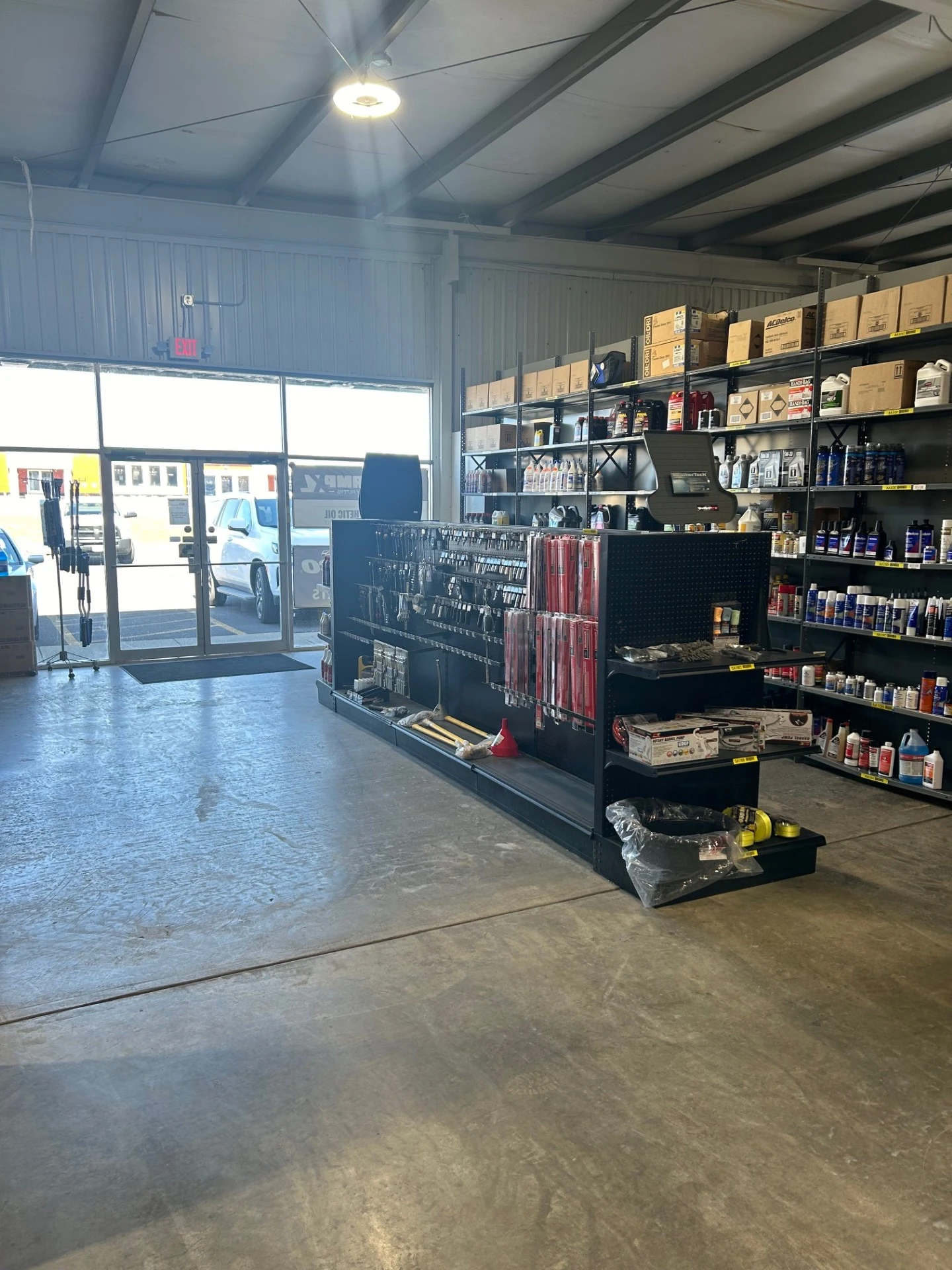 The sales floor and counter of the United Auto Supply store in Vestal.