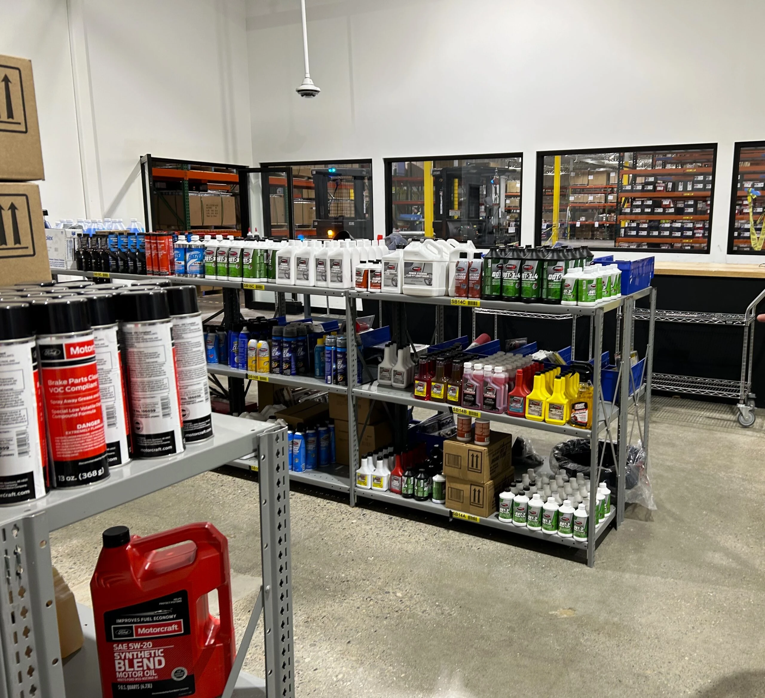 Sales floor of the United Auto Supply store at the Rotterdam Distribution Center