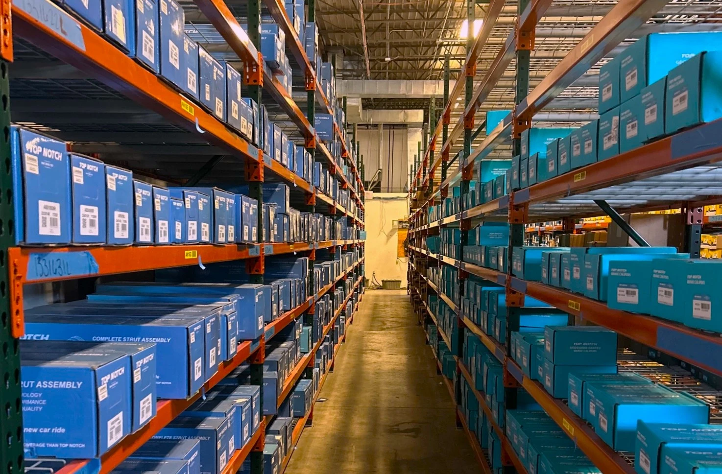 Inventory of auto part distributor United Auto Supply in Cleveland East.